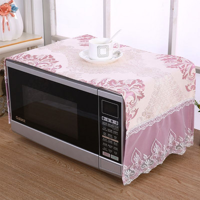 Mikroviļņu krāsns pārsegi žakarda dekoratīvie putekļu necaurlaidīgie vāki virtuves eļļas necaurlaidīgi daudzfunkcionāli ledusskapja skapja aizsargi