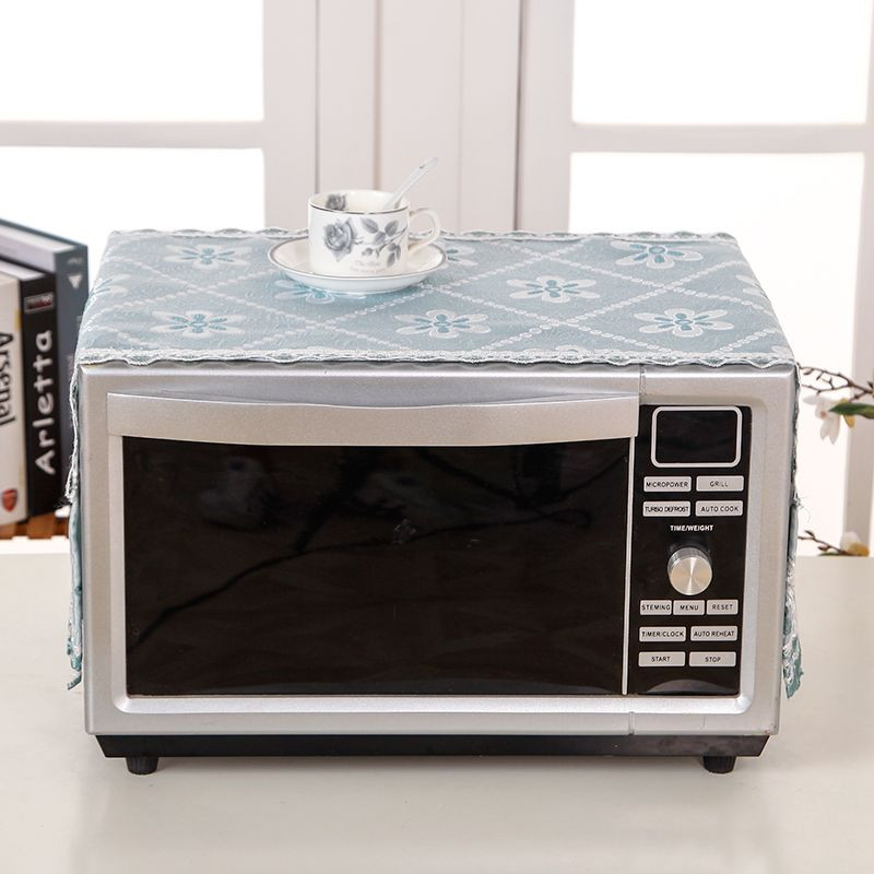 Mikroviļņu krāsns pārsegi žakarda dekoratīvie putekļu necaurlaidīgie vāki virtuves eļļas necaurlaidīgi daudzfunkcionāli ledusskapja skapja aizsargi