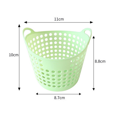 Mini darbalaukio laikymo krepšelis Kūrybiškumas Mados tuščiaviduris žaislų krepšelis Plastikinis staliukas Įvairios šiukšlių dėžės krepšelis Rašiklio konteineris