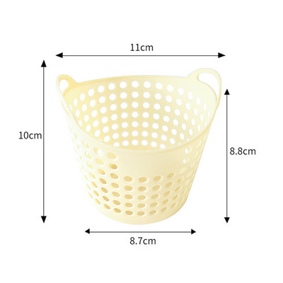 Mini darbalaukio laikymo krepšelis Kūrybiškumas Mados tuščiaviduris žaislų krepšelis Plastikinis staliukas Įvairios šiukšlių dėžės krepšelis Rašiklio konteineris