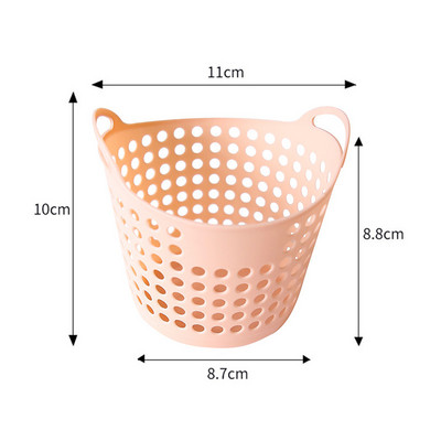 Mini darbalaukio laikymo krepšelis Kūrybiškumas Mados tuščiaviduris žaislų krepšelis Plastikinis staliukas Įvairios šiukšlių dėžės krepšelis Rašiklio konteineris