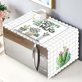 1 vnt. „Creative Modern“ dulkėms atsparus mikrobangų dangtis PVC medvilninis šaldytuvo gaubtas „Fashion“ paprastas alyvos dangtelis nuo dulkių namų reikmenys