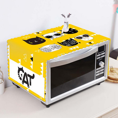 1 vnt. „Creative Modern“ dulkėms atsparus mikrobangų dangtis PVC medvilninis šaldytuvo gaubtas „Fashion“ paprastas alyvos dangtelis nuo dulkių namų reikmenys