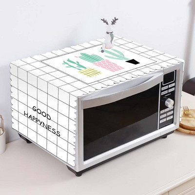 1 vnt. „Creative Modern“ dulkėms atsparus mikrobangų dangtis PVC medvilninis šaldytuvo gaubtas „Fashion“ paprastas alyvos dangtelis nuo dulkių namų reikmenys