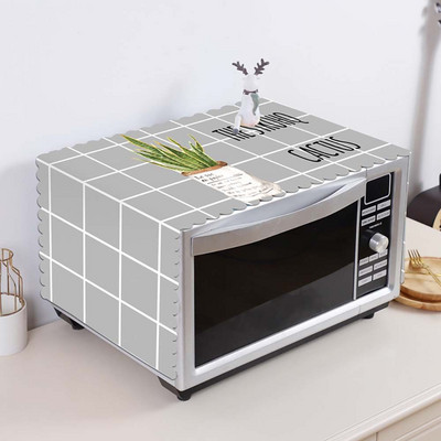 1 vnt. „Creative Modern“ dulkėms atsparus mikrobangų dangtis PVC medvilninis šaldytuvo gaubtas „Fashion“ paprastas alyvos dangtelis nuo dulkių namų reikmenys