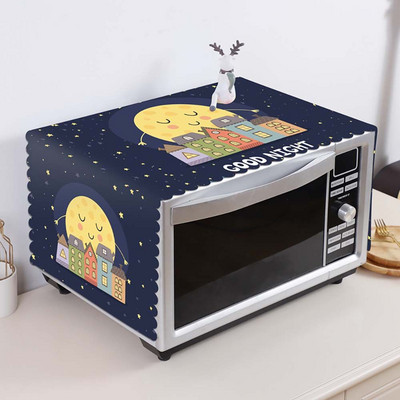 1 vnt. „Creative Modern“ dulkėms atsparus mikrobangų dangtis PVC medvilninis šaldytuvo gaubtas „Fashion“ paprastas alyvos dangtelis nuo dulkių namų reikmenys