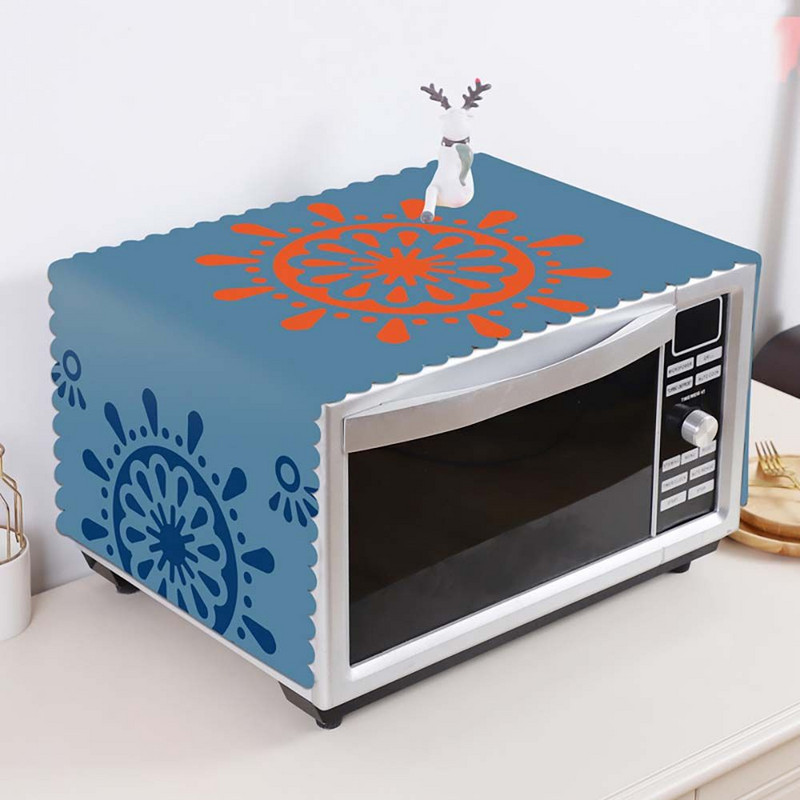 1 vnt. „Creative Modern“ dulkėms atsparus mikrobangų dangtis PVC medvilninis šaldytuvo gaubtas „Fashion“ paprastas alyvos dangtelis nuo dulkių namų reikmenys