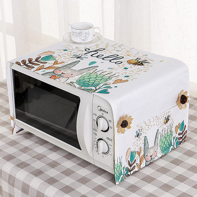 Ziemeļvalstu mikroviļņu krāsns putekļu pārsegs bronzējošs mikroviļņu pārklājuma audums, ūdensizturīgs, eļļas necaurlaidīgs, pretkarsts mājsaimniecības putekļu pārsegs mājas dekorēšanai