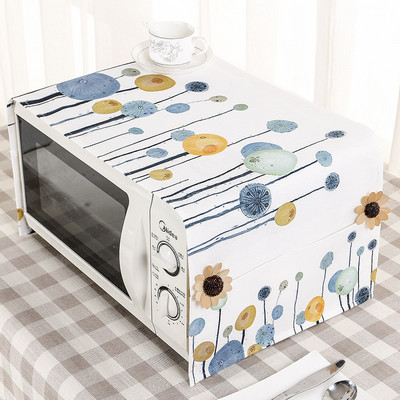 Ziemeļvalstu mikroviļņu krāsns putekļu pārsegs bronzējošs mikroviļņu pārklājuma audums, ūdensizturīgs, eļļas necaurlaidīgs, pretkarsts mājsaimniecības putekļu pārsegs mājas dekorēšanai