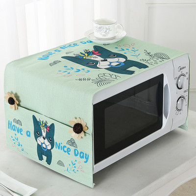 Ziemeļvalstu mikroviļņu krāsns putekļu pārsegs bronzējošs mikroviļņu pārklājuma audums, ūdensizturīgs, eļļas necaurlaidīgs, pretkarsts mājsaimniecības putekļu pārsegs mājas dekorēšanai