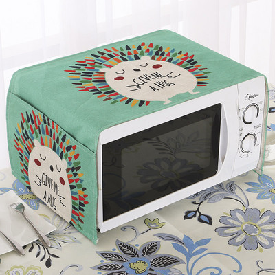 Ziemeļvalstu mikroviļņu krāsns putekļu pārsegs bronzējošs mikroviļņu pārklājuma audums, ūdensizturīgs, eļļas necaurlaidīgs, pretkarsts mājsaimniecības putekļu pārsegs mājas dekorēšanai