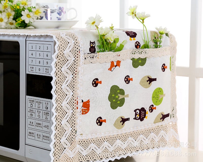 Navlake za mikrovalnu pećnicu Zaštitna navlaka otporna na ulje i prašinu za mikrovalnu pećnicu Kuhinjske potrepštine Kućni dekor s vrećicom za pohranu