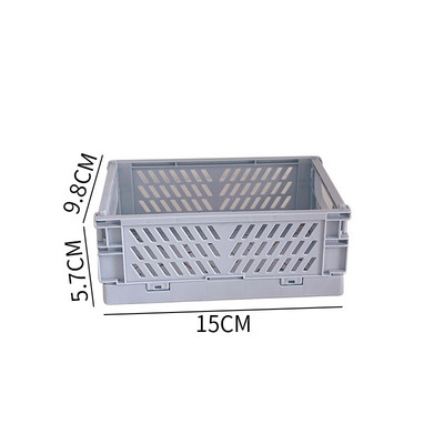 5 spalvų tvarkymas laikymo krepšelių dėklas Sulankstomas studento stalinis krepšelis, lipni juosta Kanceliarinės prekės Plastikinė sulankstoma talpyklos laikymo dėžutė