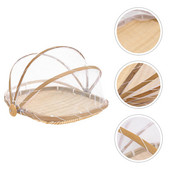 Κάλυμμα καλαθιού Δίσκος σερβιρίσματος Καλύμματα πιάτων Υφαντά σκηνές από ρατάν Αποθήκευση φρούτων Κουζίνα Καπάκι Θόλος Ύφανση Εξωτερικών Καλαθιών