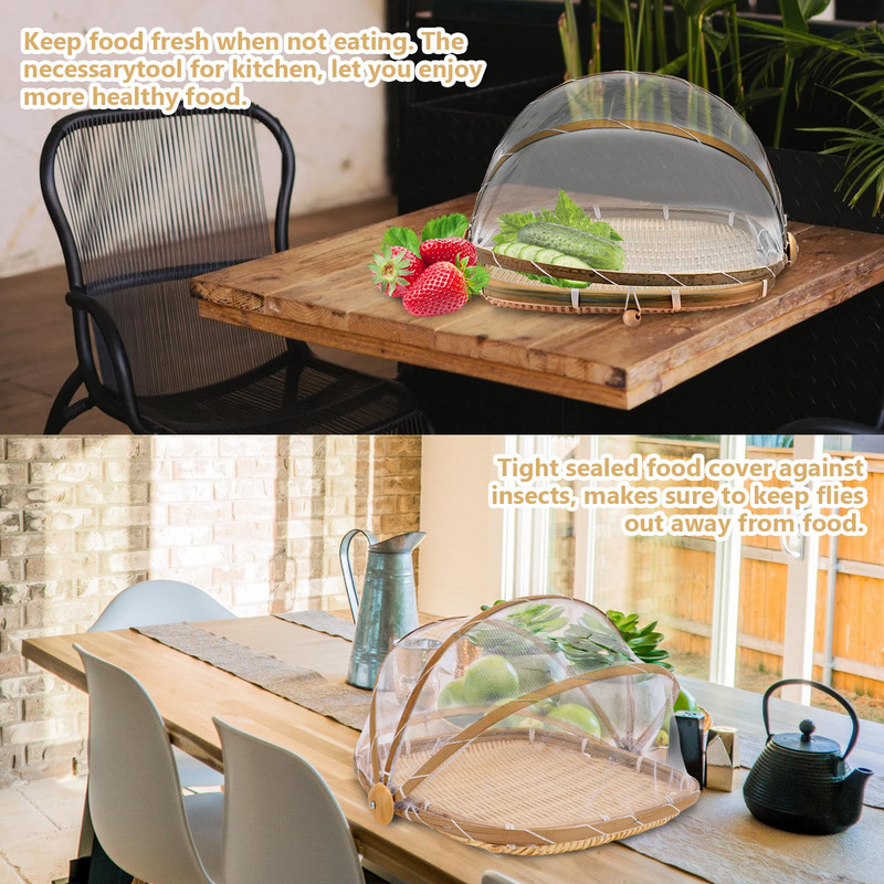 Κάλυμμα καλαθιού Δίσκος σερβιρίσματος Καλύμματα πιάτων Υφαντά σκηνές από ρατάν Αποθήκευση φρούτων Κουζίνα Καπάκι Θόλος Ύφανση Εξωτερικών Καλαθιών