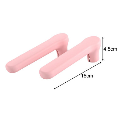 2 gab. Durvju roktura pārsegs Silikona uzmavu durvju roktura vāks Beztrokšņa pret sadursmes aizsargu cimdi Antistatisks durvju roktura aizsargs