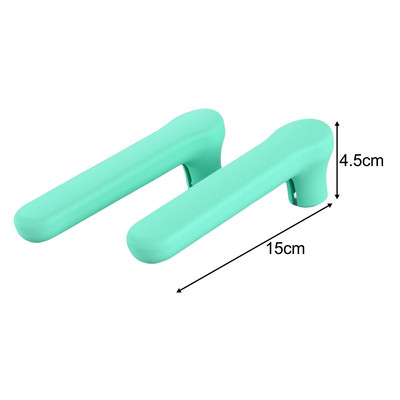 2 gab. Durvju roktura pārsegs Silikona uzmavu durvju roktura vāks Beztrokšņa pret sadursmes aizsargu cimdi Antistatisks durvju roktura aizsargs