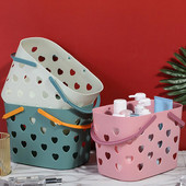 Glabāšanas turētājs Praktisks, ērts liels plastmasas dažāda veida grozs Dobs vannas grozs