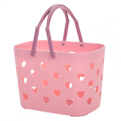 Glabāšanas turētājs Praktisks, ērts liels plastmasas dažāda veida grozs Dobs vannas grozs