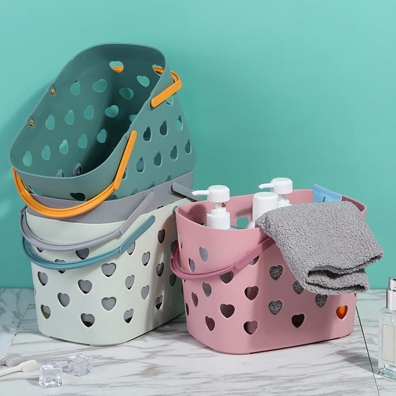 Glabāšanas turētājs Praktisks, ērts liels plastmasas dažāda veida grozs Dobs vannas grozs
