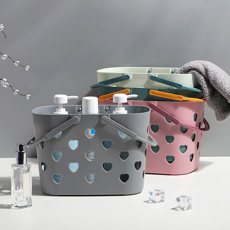Glabāšanas turētājs Praktisks, ērts liels plastmasas dažāda veida grozs Dobs vannas grozs
