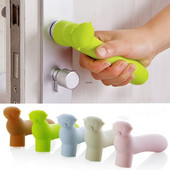 1kom Silikonska ručka Zaštitna navlaka za zaštitu od sudara Sigurnosna zaštita za bebe Bešumna vakuumska kvaka Poklopac kvake