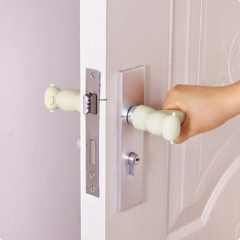 1 τεμ. Προστατευτικό κάλυμμα λαβής πόρτας σιλικόνης κατά της σύγκρουσης Baby Safety Protect αθόρυβη βεντούζα πόμολο πόρτας Κάλυμμα πόμολο πόρτας