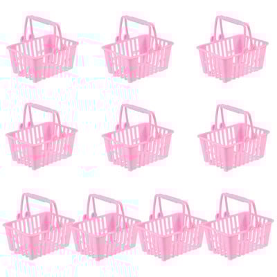 10kom Simulacija košara za kupnju Kutije za slatkiše Plastične košare Igračke Mini košare za slatkiše Kutije za pekarnice Vjenčanje Rođendan
