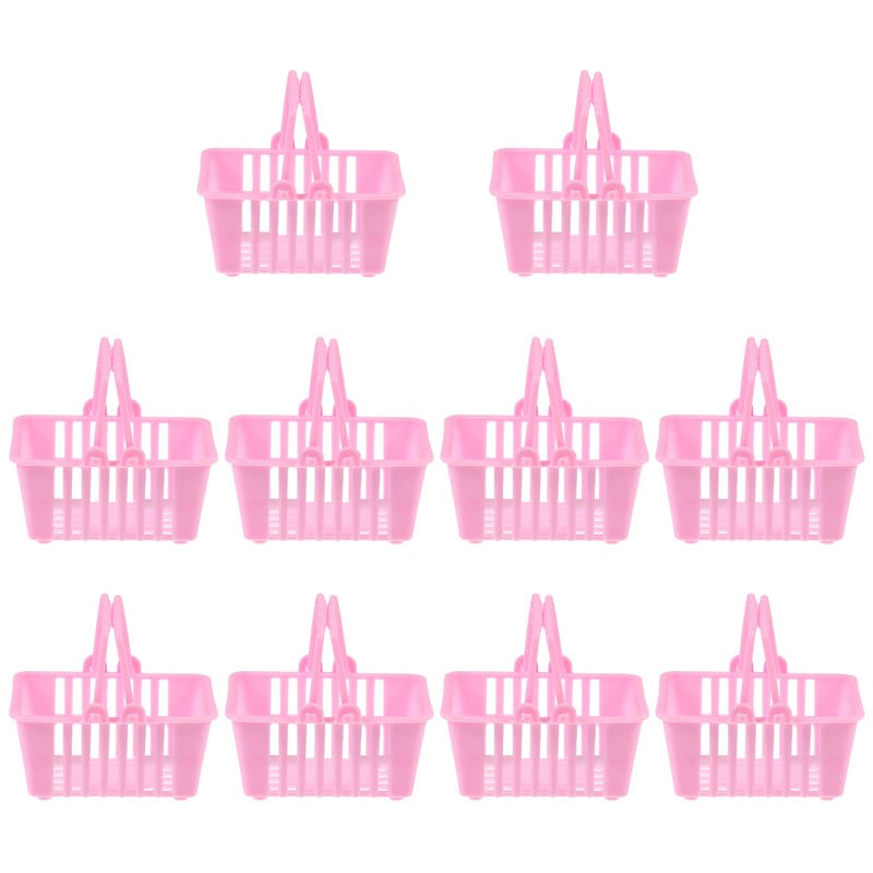 10kom Simulacija košara za kupnju Kutije za slatkiše Plastične košare Igračke Mini košare za slatkiše Kutije za pekarnice Vjenčanje Rođendan