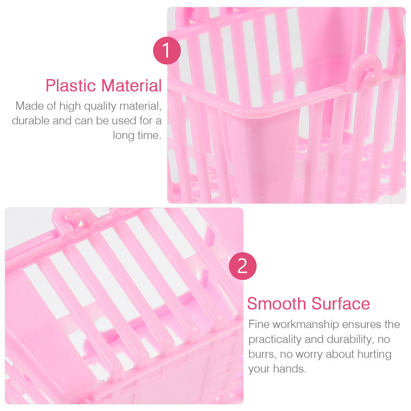 10kom Simulacija košara za kupnju Kutije za slatkiše Plastične košare Igračke Mini košare za slatkiše Kutije za pekarnice Vjenčanje Rođendan