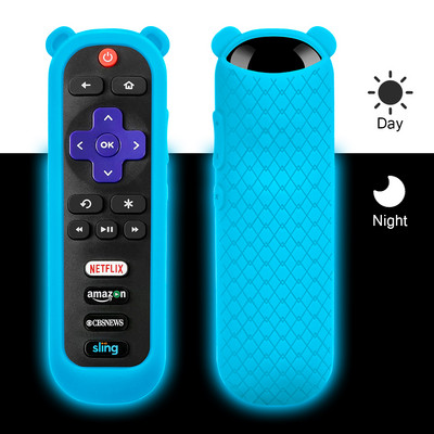 Προστατευτική θήκη για τηλεχειριστήριο τηλεόρασης TCL Roku 3600R κάλυμμα σιλικόνης με αντικραδασμικό δέρμα τηλεχειριστηρίου