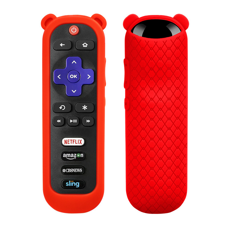 Προστατευτική θήκη για τηλεχειριστήριο τηλεόρασης TCL Roku 3600R κάλυμμα σιλικόνης με αντικραδασμικό δέρμα τηλεχειριστηρίου