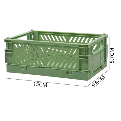 Radošas salokāmas glabāšanas kastes Studentu galddatoriem saliekamās kastes organizators Lentes Kancelejas preces Kosmētikas plaukts Saliekams uzglabāšanas grozs