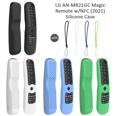 Силиконов калъф за LG AN-MR21GC MR21N/21GA дистанционно управление Защитен капак за LG OLED TV Magic Remote AN MR21GC