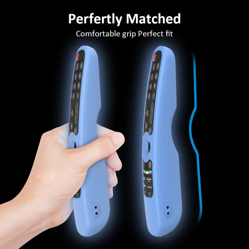 Silikona futrālis LG AN-MR21GC MR21N/21GA tālvadības pults aizsargvāciņš LG OLED TV Magic Remote AN MR21GC