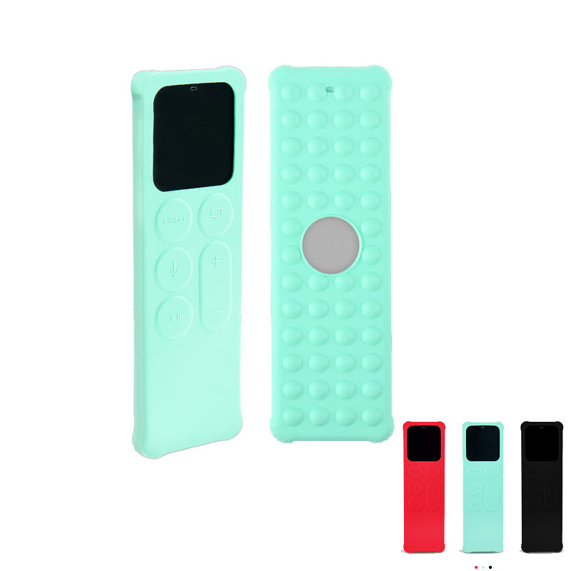 Tokvédő tok Apple TV-hez Szilikon porálló burkolat Apple TV4-hez védőburkolat otthoni Tárolás Távirányító tartó U3