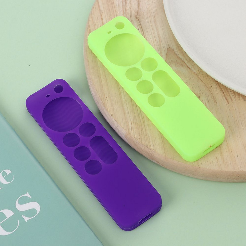 2023. gada jauns pretnozaudēšanas aizsargmaciņš Apple TV 4K 2. paaudzes Siri tālvadības pretslīdēšanai, izturīgs, triecienizturīgs silikona vāciņš