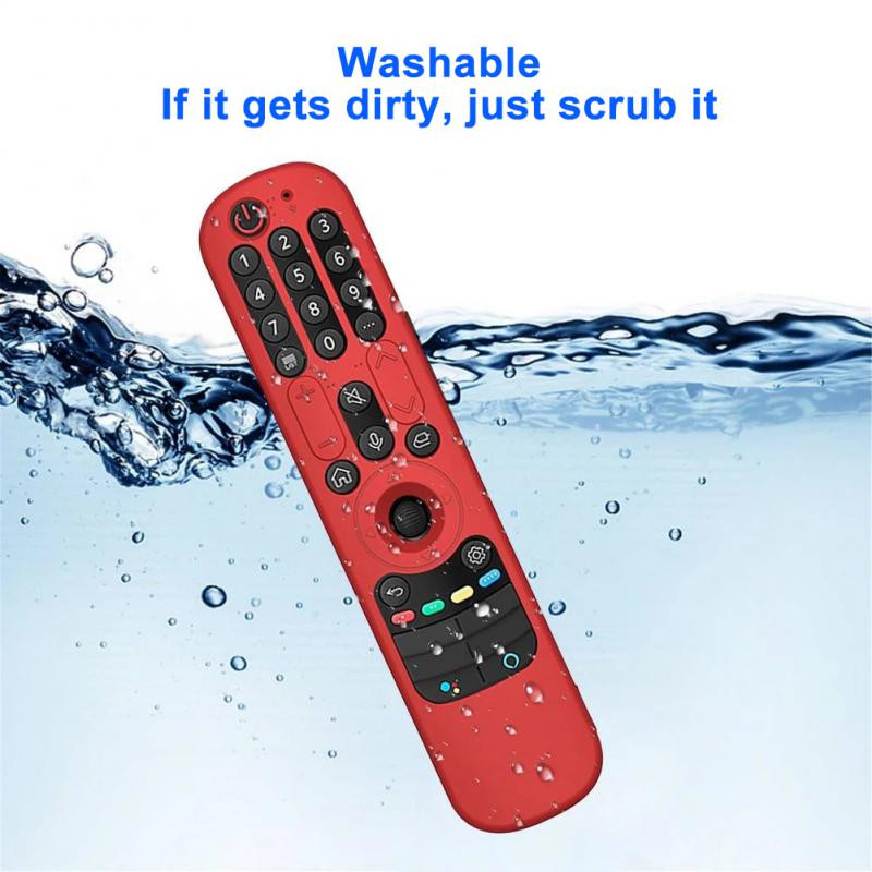 Aizsargājošs mīksts silikona futrālis LG AN-MR21GC AN-MR21GA AN-MR21N Magic tālvadības pults vāciņam Triecienizturīgi mazgājami tālvadības vāciņi