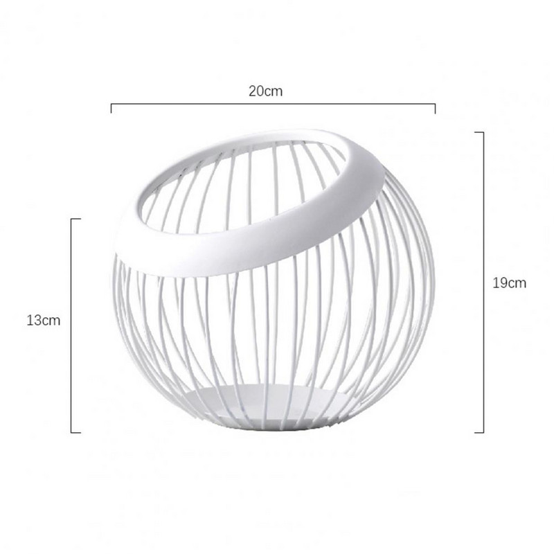 Nerūsējošā tērauda dekoratīvais grozs dobiem augļiem, mazgājams riekstu uzglabāšanas trauks mājsaimniecības apļveida šasija darbvirsmas augļu grozs