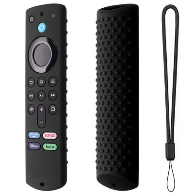 Fire TV Stick 4k Max Smart TV távirányító szilikon ütésálló cseretokok ütésálló távirányító bőrpánttal