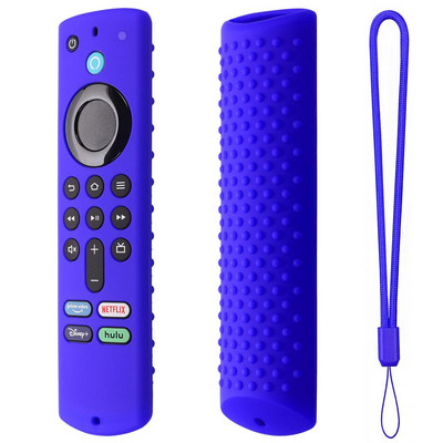 Fire TV Stick 4k Max Smart TV távirányító szilikon ütésálló cseretokok ütésálló távirányító bőrpánttal