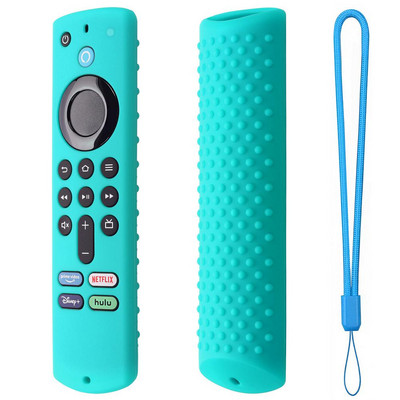 Fire TV Stick 4k Max Smart TV távirányító szilikon ütésálló cseretokok ütésálló távirányító bőrpánttal