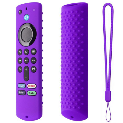 Fire TV Stick 4k Max Smart TV távirányító szilikon ütésálló cseretokok ütésálló távirányító bőrpánttal