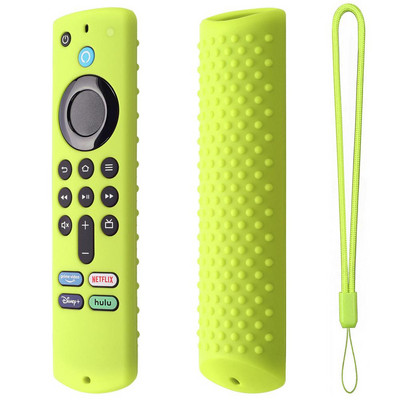 Fire TV Stick 4k Max Smart TV távirányító szilikon ütésálló cseretokok ütésálló távirányító bőrpánttal