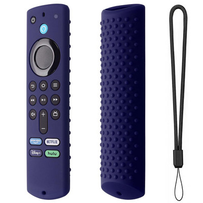 Fire TV Stick 4k Max Smart TV távirányító szilikon ütésálló cseretokok ütésálló távirányító bőrpánttal