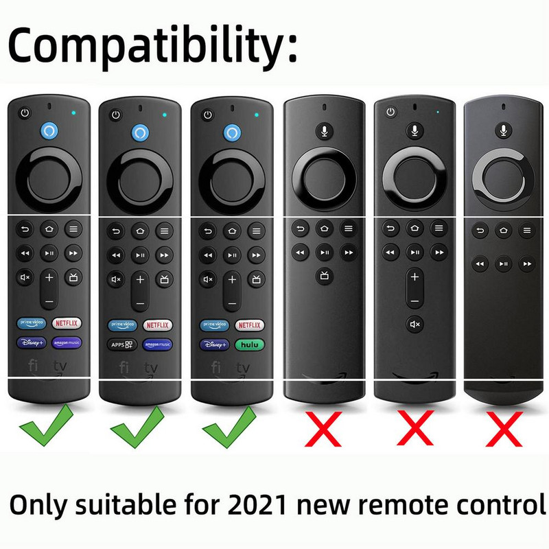Fire TV Stick 4k Max Smart TV távirányító szilikon ütésálló cseretokok ütésálló távirányító bőrpánttal