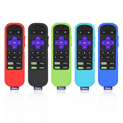 Husă de protecție pentru telecomandă TCL Roku TV Steaming Stick 3600R, husă din silicon, piele pentru telecomandă rezistentă la șoc, univers anti-alunecare