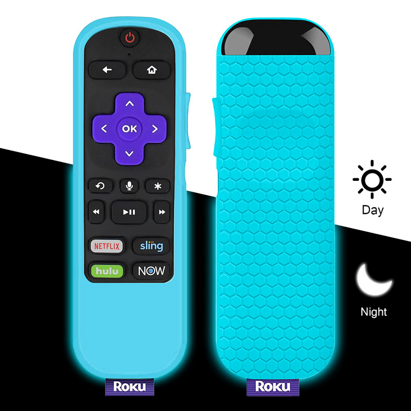 Zaštitna torbica za TCL Roku TV Steaming Stick 3600R Remote, silikonski poklopac otporan na udarce Remote Controller Skin, Anti Slip Univer