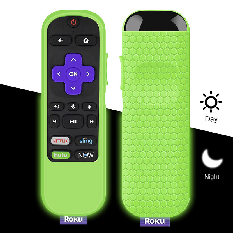Zaštitna torbica za TCL Roku TV Steaming Stick 3600R Remote, silikonski poklopac otporan na udarce Remote Controller Skin, Anti Slip Univer