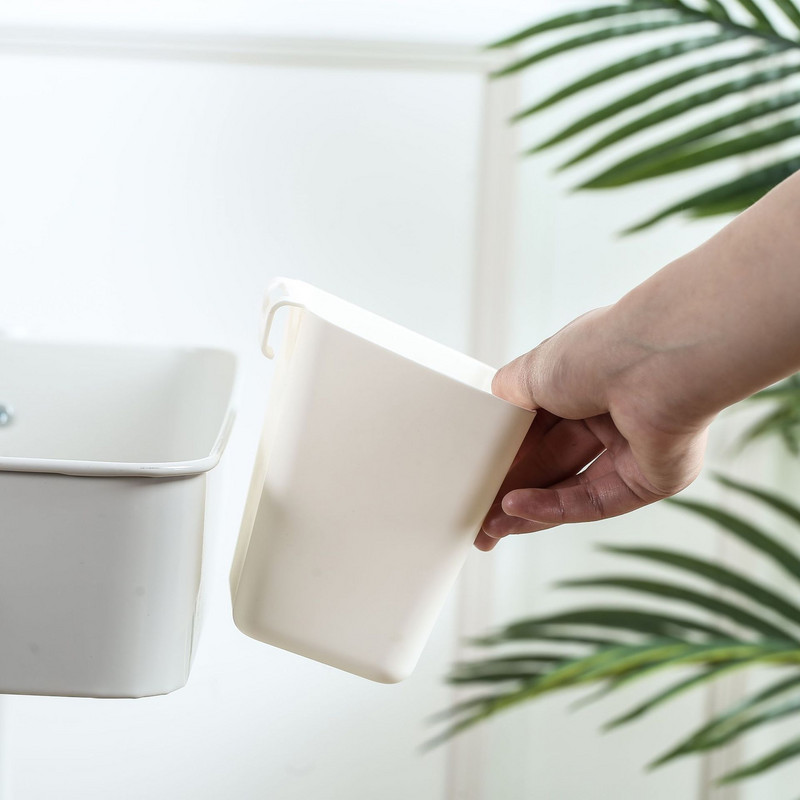 Maja taga rippuv plastikust hoiukorv Köök Vannituba Mini hoiukarp konteiner Kaasaskantav kirjutuslaud kapp Mänguasjade organiseerijad